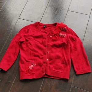 Eu 18/24m Red Benetton cardigan